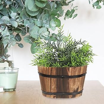 木製 円筒形 プランター 大きめ パッチワーク風 木製 円筒形 プランター 大きめ パッチワーク風 木製 円筒形